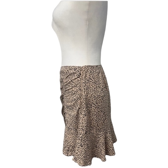 Abercrombie & Fitch Ruched Cheetah Print Skirt - Size Small - Picture 9 of 13